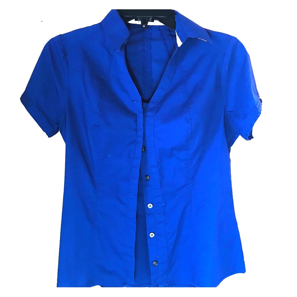 Button-up Express Shirt Royal Blue